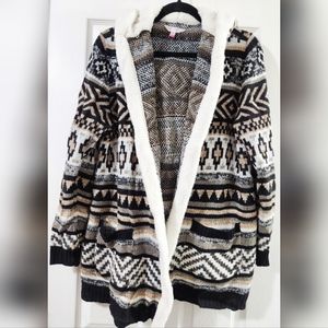 NWOT Hooded Sweater Cardigan w/Pockets 2XL